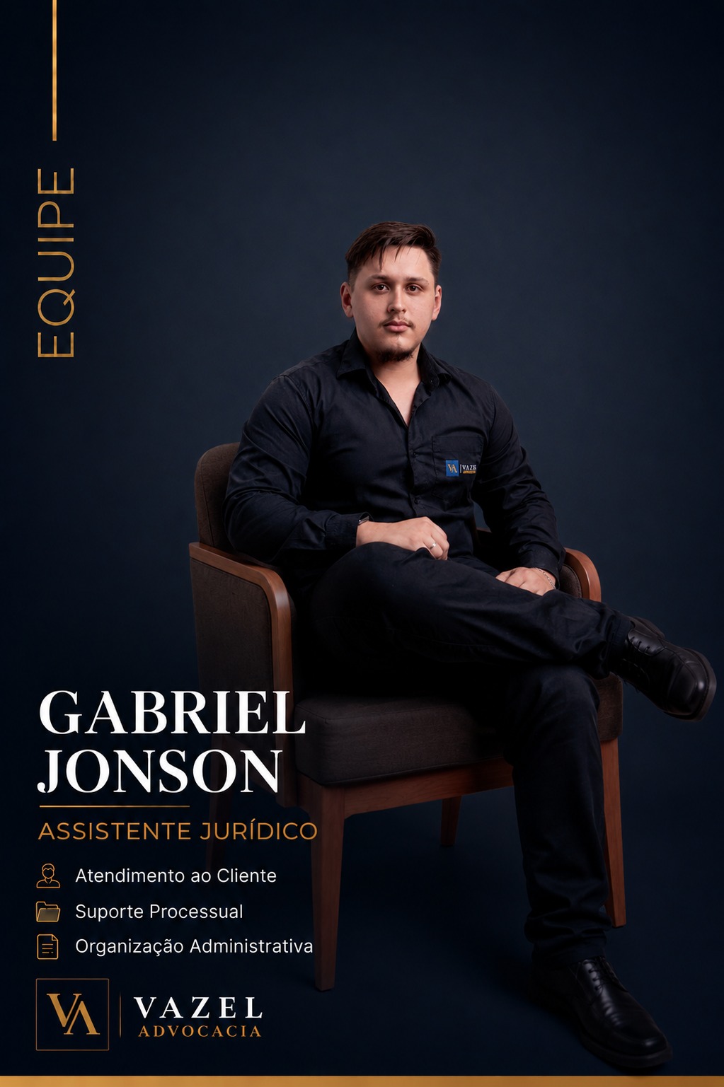 Gabriel Jonson, Assistente Jurídico — Atendimento ao cliente, suporte processual e organização administrativa